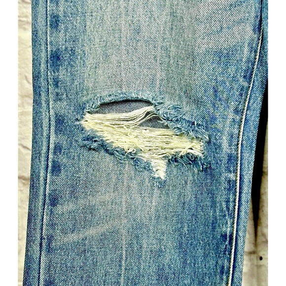 Blank NYC Womens Jeans Size 24 Mid Rise Loose Fit Jean Button Fly Distressed NWT - Picture 12 of 16